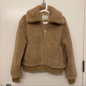 Aritzia Teddy Bomber Jacket